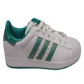 Adidas Womens Superstar 2 W Comfortable Lace Up Shoes White 8.5 US
