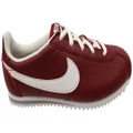 Nike Kids Classic Cortez Leather PS Comfortable Lace Up Shoes Red 1 US (Older Kids)