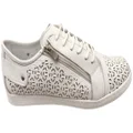 Cabello Comfort EG16 Womens European Leather Casual Shoes White 5 AUS or 36 EUR
