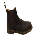 Dr Martens 2976 YS Crazy Horse Unisex Leather Chelsea Boots Dark Brown 5 UK Mens or 7 AUS Womens