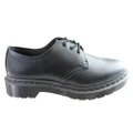 Dr Martens 1461 Mono Black Smooth Lace Up Comfortable Unisex Shoes 4 UK Mens or 6 AUS Womens