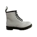 Dr Martens 1460 White Smooth Unisex Leather Lace Up Fashion Boots 4.5 UK Mens or 6.5 AUS Womens