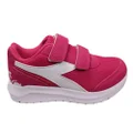 Diadora Falcon Jnr V Kids Comfortable Adjustable Strap Athletic Shoes Fuschia 1 UK (Older Kids)
