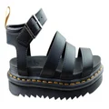 Dr Martens Blaire Hydro Womens Leather Fashion Sandals Black 7 UK or 9 AUS Womens