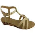 Bonbons Marlee Womens Leather Sandals Natural Patent 5 AUS or 36 EUR