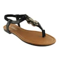 Bellissimo Link Womens Fashion Sandals Black 6 AUS or 37 EUR