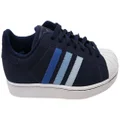 Adidas Mens Superstar II Comfortable Lace Up Shoes Navy 10.5 US