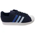 Adidas Mens Superstar II Comfortable Lace Up Shoes Navy 11.5 US