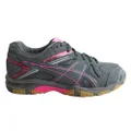 Asics Gel-1150V Womens Comfortable Lace Up Shoes Smoke/Pink/Silver 5.5 US or 22.5 cm