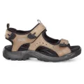 ECCO Mens Comfortable Leather Offroad Sandals Brown 15-15.5 AUS or 49 EUR