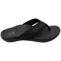 Scholl Orthaheel Tide III Mens Comfortable Flip Flop Thongs Black 7 AUS