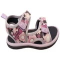 Clarks Florence Kids Comfortable Adjustable Sandals Navy Lilac Flower 8 UK (Toddler Kids)