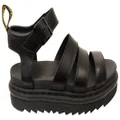 Dr Martens Blaire 3 Strap Sandal Black Brando Womens Leather Sandals 7 UK Mens or 9 AUS Womens