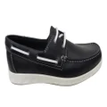 ECCO Mens Comfortable Leather S Lite Moc Boat Shoes Navy 8-8.5 AUS or 42 EUR