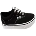 Vans Womens Doheny Comfortable Lace Up Sneakers Black White 6 US Womens