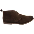 Hush Puppies Midtown Mens Leather Lace Up Boots Brown 10