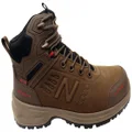New Balance Calibre Mens Leather Composite Toe 2E Wide Work Boots Chocolate 8 US