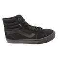 Vans Mens Filmore Hi Comfortable Lace Up Sneakers Black/Black 7 US Mens