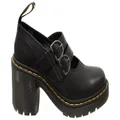 Dr Martens Womens Eviee Mary Jane Comfortable Leather Shoes Heels Black 6 UK or Womens 8 AUS