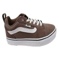 Vans Mens Filmore Comfortable Lace Up Sneakers Taupe White 8 US Mens