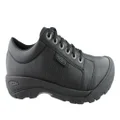 Keen Austin Mens Comfortable Leather Wide Fit Lace Up Casual Shoes Black 8.5 US or 26.5 cm (Mens)