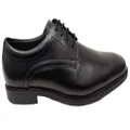 Nunn Bush By Florsheim Mens Baxter Plain Triple Wide Leather Shoes Black 8 UK
