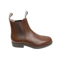 Slatters Arizona II Mens Comfortable Leather Chelsea Pull On Boots Acorn 9 UK