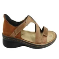 Naot Figaro Womens Leather Comfort Wide Fit Orthotic Friendly Sandals Latte 5 AUS or 36 EUR
