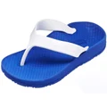 Archline Womens Comfortable Supportive Orthotic Flip Flops Thongs Blue/White 8 US Womens or 39 EUR