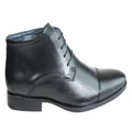 Savelli Colton Mens Comfortable Leather Lace Up Boots Made In Brazil Black 9 AUS or 43 EUR