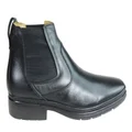 Savelli Liam Mens Comfort Leather Chelsea Dress Boots Made In Brazil Black 10 AUS or 44 EUR