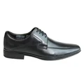 Savelli Levi Mens Leather Comfort Lace Up Dress Shoes Made In Brazil Black 9 AUS or 43 EUR