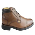 Ferricelli Axel Mens Leather Comfortable Dress Boots Made In Brazil Brown 11 AUS or 45 EUR
