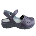 Naot Arataki Womens Closed Toe Orthotic Friendly Leather Flat Sandals Purple 10 AUS or 41 EUR