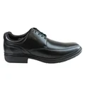 Savelli Hugo Mens Comfort Lace Up Leather Dress Shoes Made In Brazil Black 11 AUS or 45 EUR