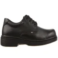 ROC Strobe Senior Lace Up Comfortable Leather School Shoes Black 10.5 AUS