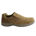 Bradok Mens Classic Slip On Comfortable Leather Shoes Made In Brazil Tan 10 AUS or 44 EUR