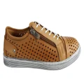 Cabello Comfort EG17 Womens Leather European Leather Casual Shoes Tan 6 AUS or 37 EUR