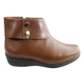 Comfortshoeco Tess Womens Leather Comfort Ankle Boots Made In Brazil Tan 9 AUS or 40 EUR