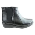 Comfortshoeco Tina Womens Leather Comfort Ankle Boots Made In Brazil Black 10 AUS or 41 EUR