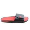 BR Sport Utah Mens Brazilian Comfort Slides Sandals With Massage Balls Black/Red 12 AUS or 46 EUR