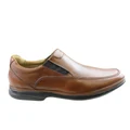 Savelli Briggs Mens Comfort Slip On Leather Dress Shoes Made In Brazil Tan 8 AUS or 42 EUR