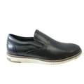 Ferricelli Lawrence Mens Comfort Leather Slip On Shoes Made In Brazil Black 10 AUS or 44 EUR