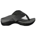 Axign Mens Comfortable Supportive Orthotic Flip Flops Thongs Grey 13 US Mens