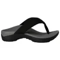 Axign Mens Comfortable Supportive Orthotic Flip Flops Thongs Grey/Black 13 US Mens