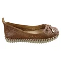 Bottero Hampshire Womens Comfort Leather Ballet Flats Made In Brazil Tan 7 AUS or 38 EUR