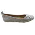 Bottero Hampshire Womens Comfort Leather Ballet Flats Made In Brazil White 10 AUS or 41 EUR