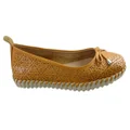 Bottero Hampshire Womens Comfort Leather Ballet Flats Made In Brazil Yellow 10 AUS or 41 EUR