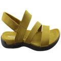 Merrell Womens District Kanoya Strap Comfortable Leather Sandals Yellow 6 US or 23 cm