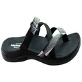 Merrell Womens District Mendi Thong Comfortable Sandals Black/White 6 US or 23 cm